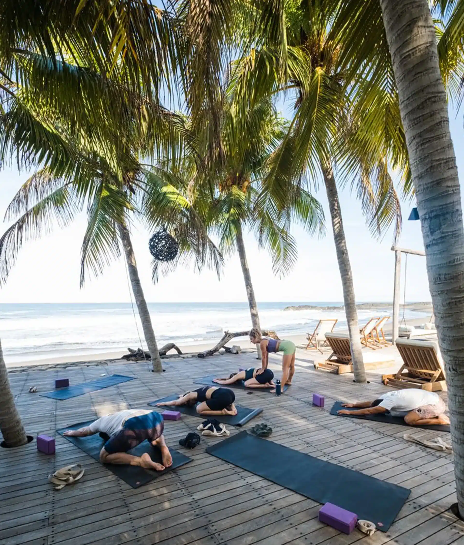 Oceanside yoga in Nicaragua at Mandla Hotels